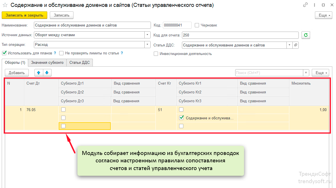 Модуль Управленческий учет в 1С Бухгалтерия отчеты ДДС и ДДР